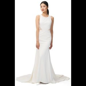 Jenny yoo reid lace and crepe wedding gown